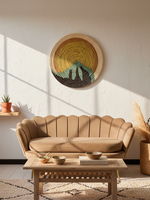 MAISON SUKU Raffia Wandcirkel Pomelo  Ø70 cm