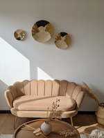 MAISON SUKU Raffia Wandmanden Set Imala – 3-delige Wanddecoratie