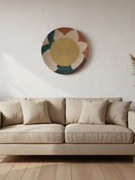 MAISON SUKU Rieten Wandcirkel Flora  Ø70 cm