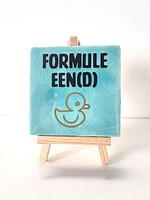 Tegel Quotes formule eend - blauw