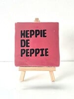 Tegel Quotes heppie de peppie - roze