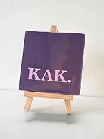 Tegel Quotes kak - paars