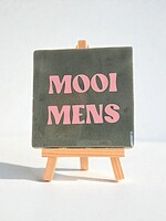 Tegel Quotes mooi mens - zeegroen