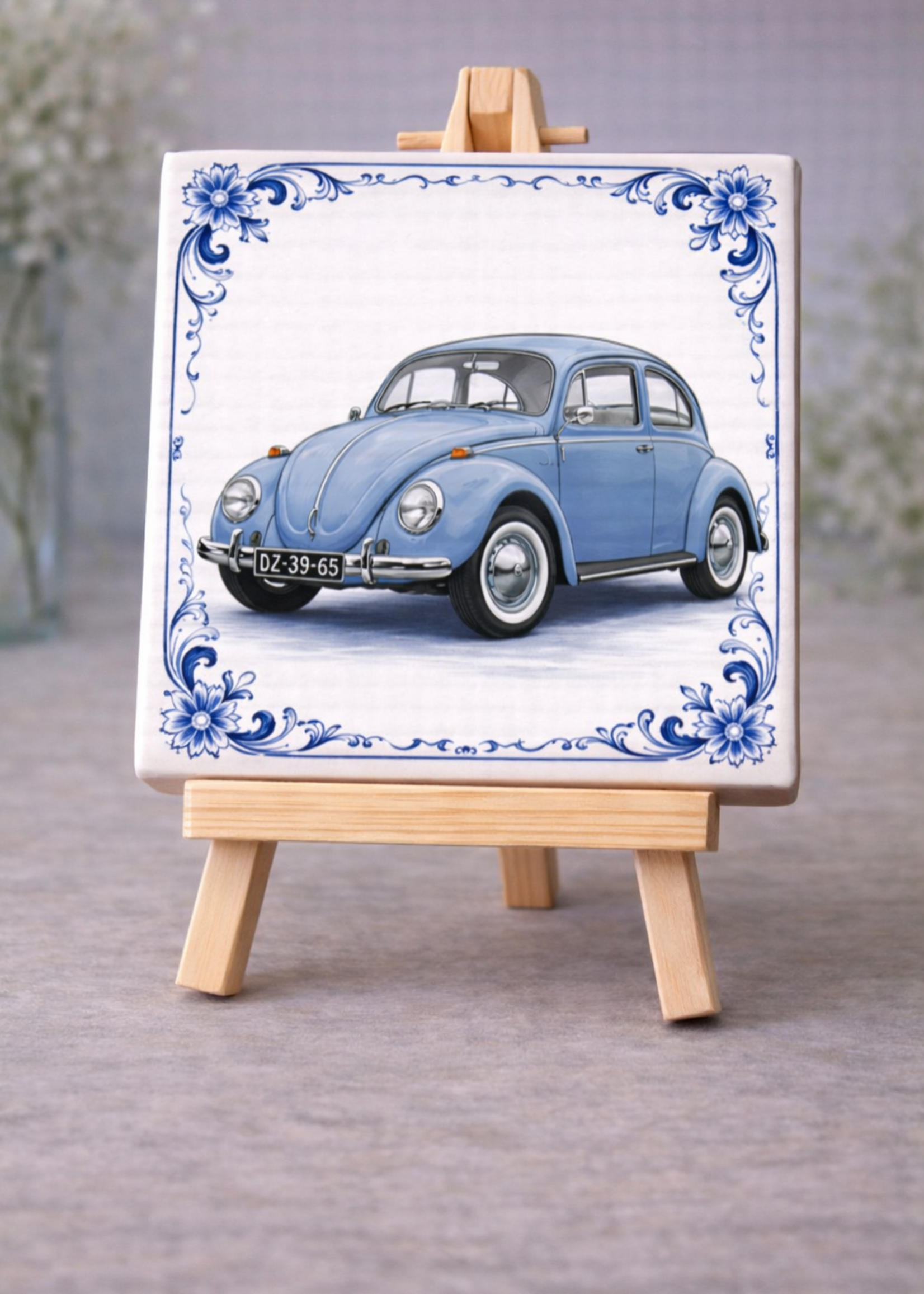 Tegel Quotes Tegel VW Beetle – unieke keramische tegel met karakter