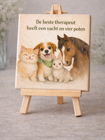 Tegel Quotes Tegel De beste therapeut heeft een vacht en vier poten