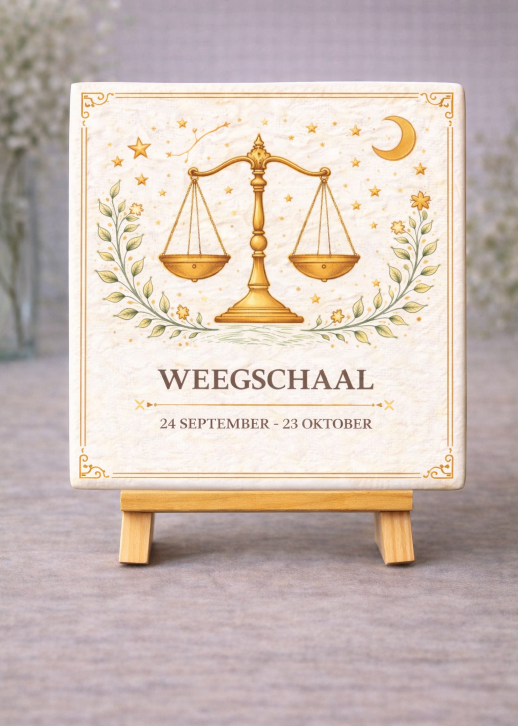 Tegel Quotes Tegel Weegschaal – unieke keramische tegel met karakter