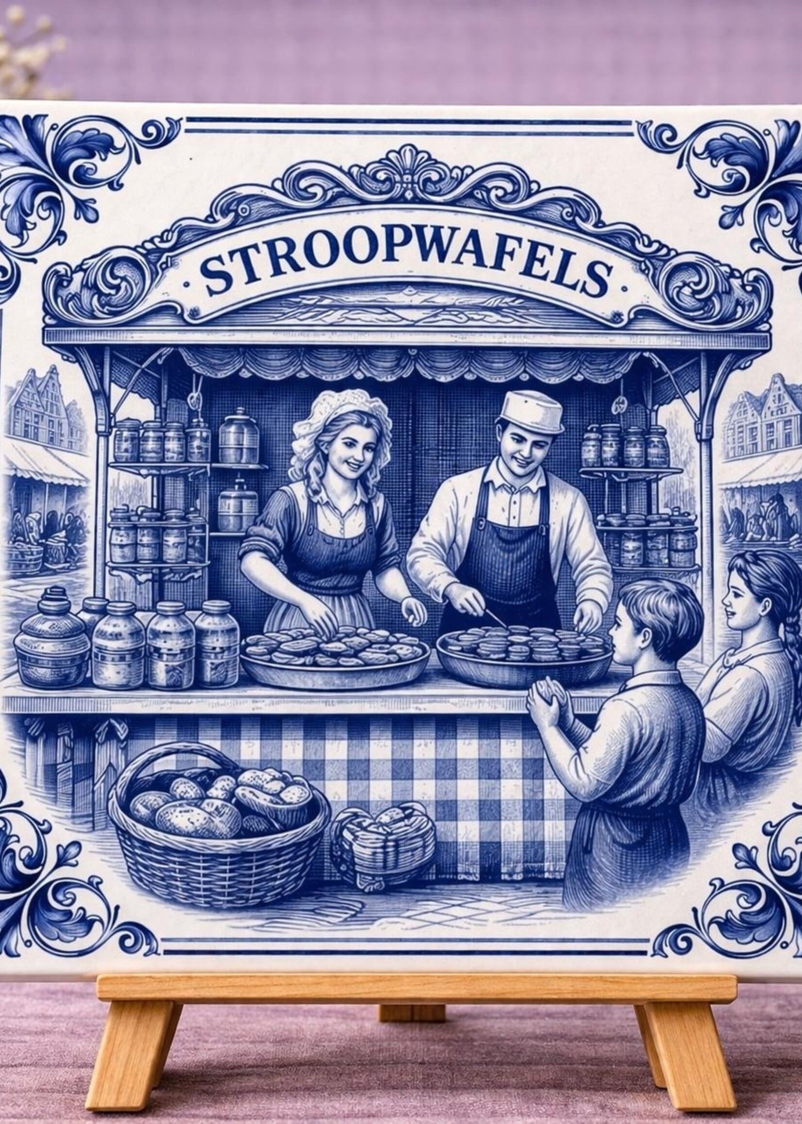 Tegel Quotes Tegel De Stroopwafelkraam – unieke keramische tegel met karakter
