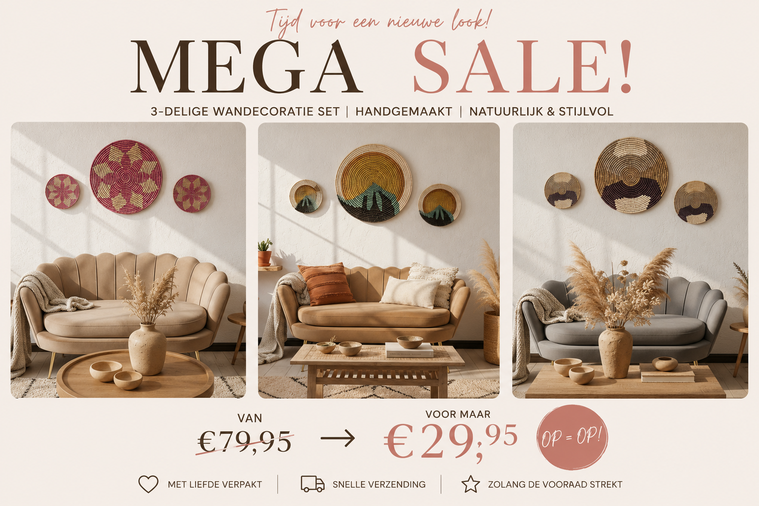 Mega Sale: tot wel 70% korting op onze wanddecoratie