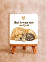 Tegel Quotes Tegel met gezellige dieren – Thuis is waar mijn beestje is