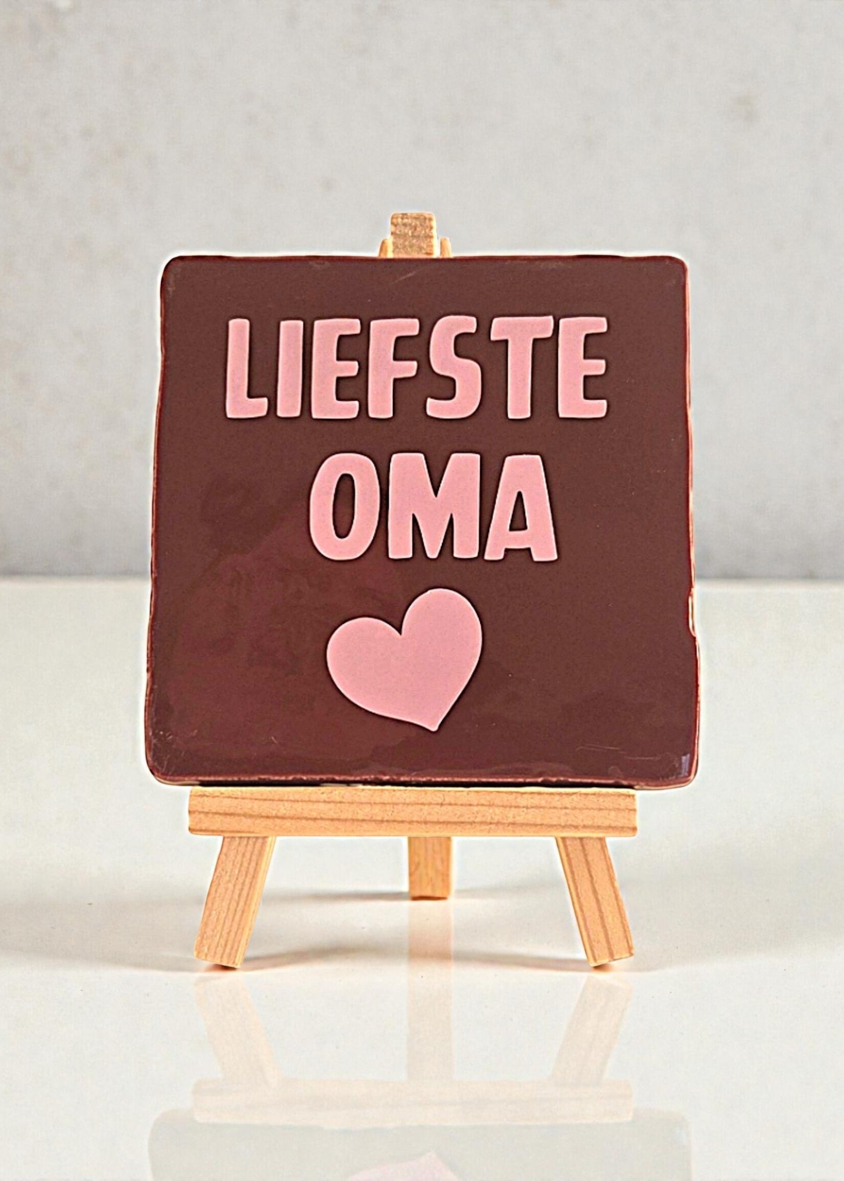 Tegel Quotes Tegel "liefste oma" – handgemaakt 10x10 cm