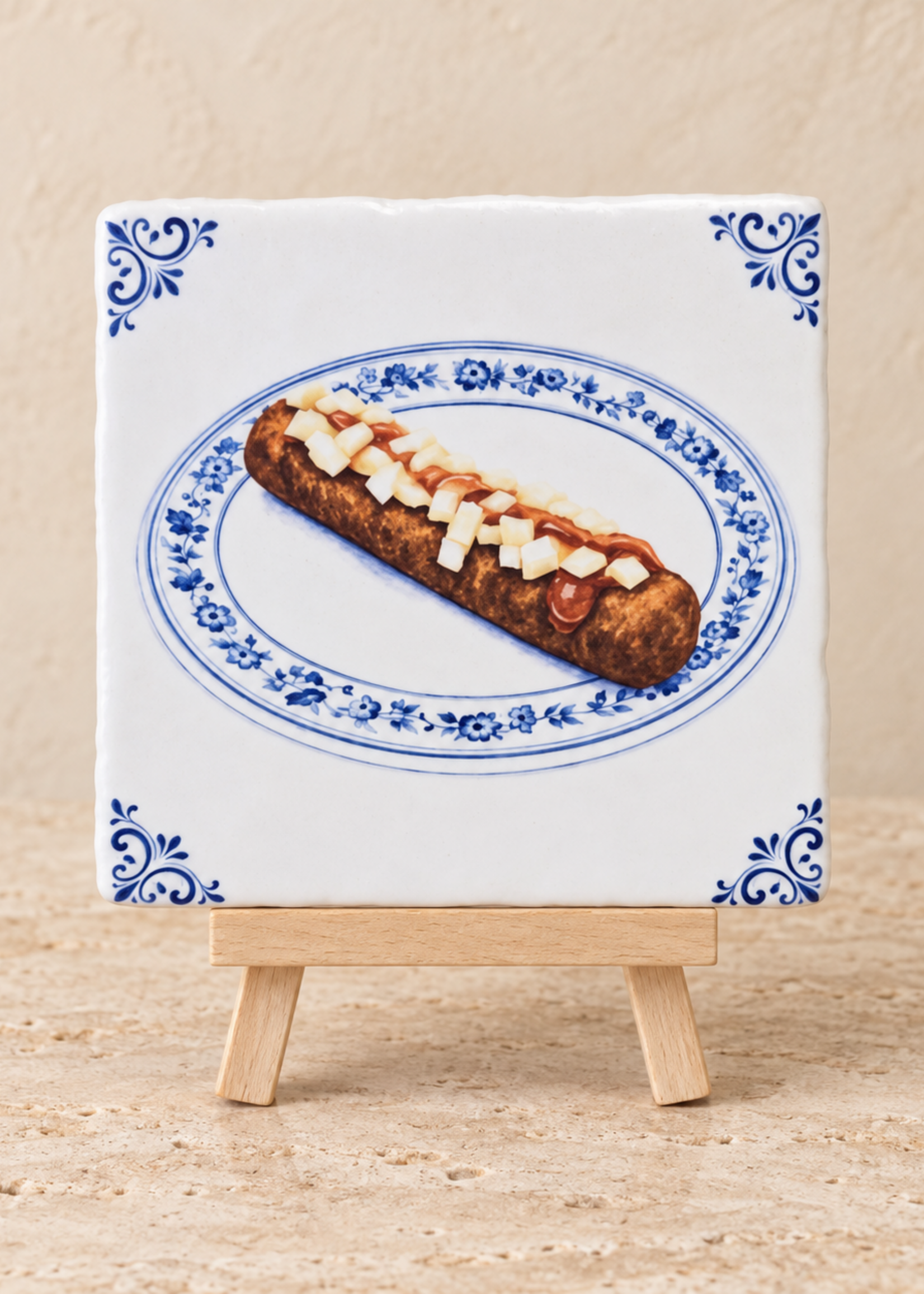 Tegel Quotes Tegel frikandel speciaal – unieke keramische tegel met karakter