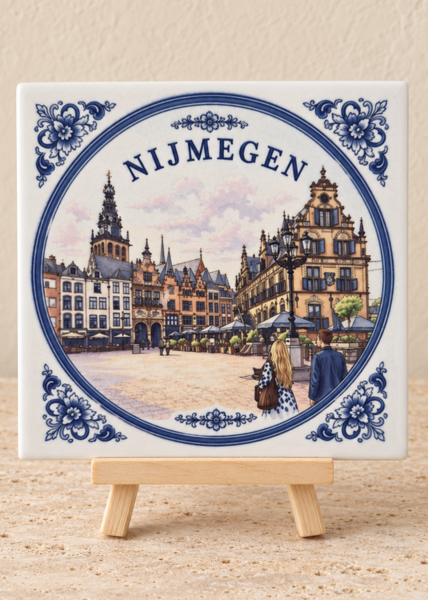 Tegel Quotes  Nijmegen op een tegel | Delfts blauw stadstegeltje