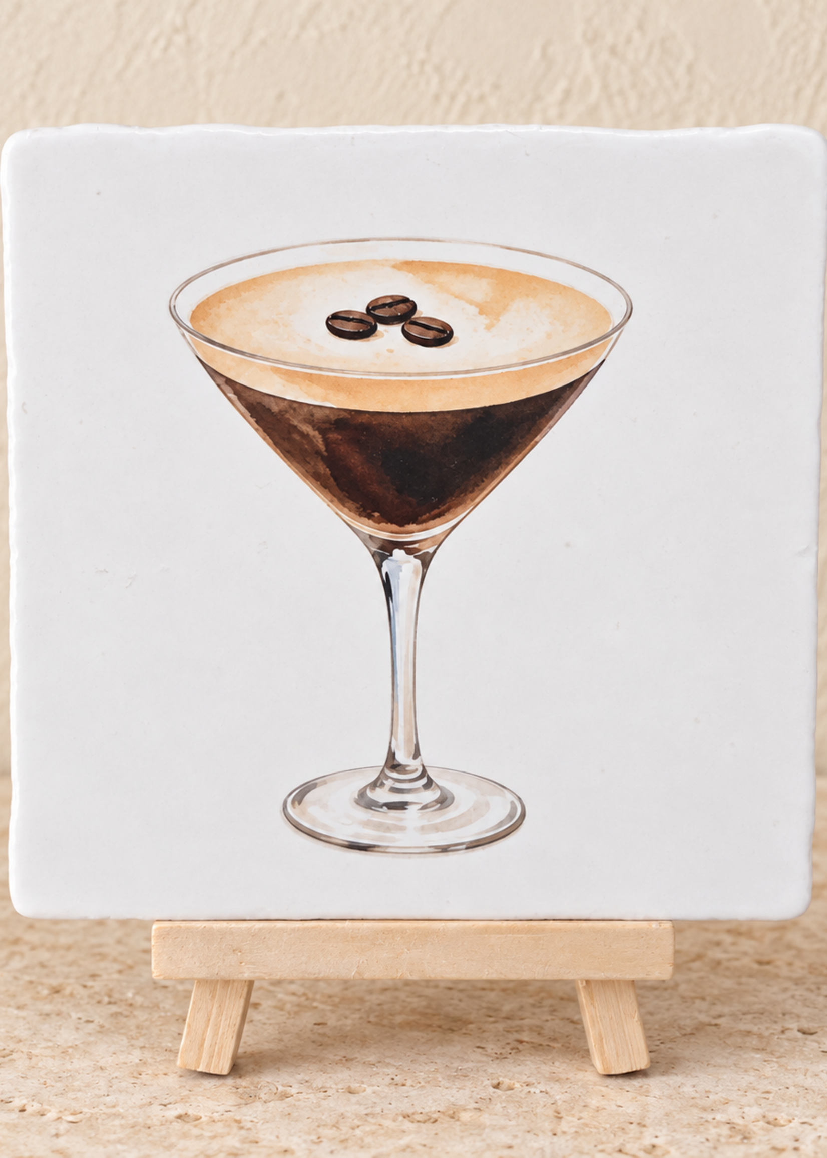 Tegel Quotes Espresso Martini op een tegel | Cocktail & koffie tegeltje