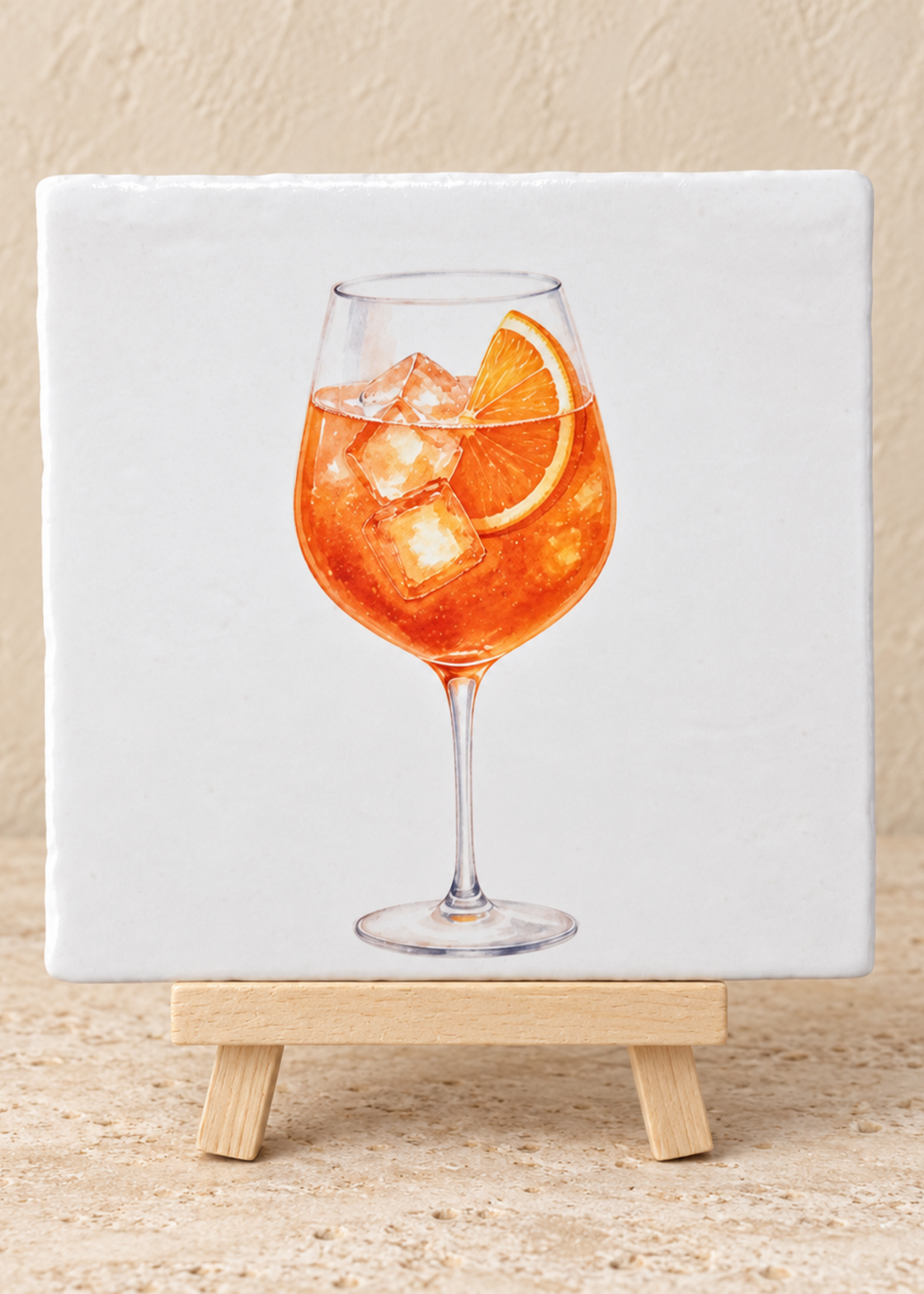 Tegel Quotes Aperol Spritz op een tegel | Zomers cocktail tegeltje
