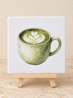 Tegel Quotes Matcha Latte tegeltje
