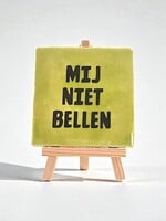 Tegel Quotes mij niet bellen - pistache