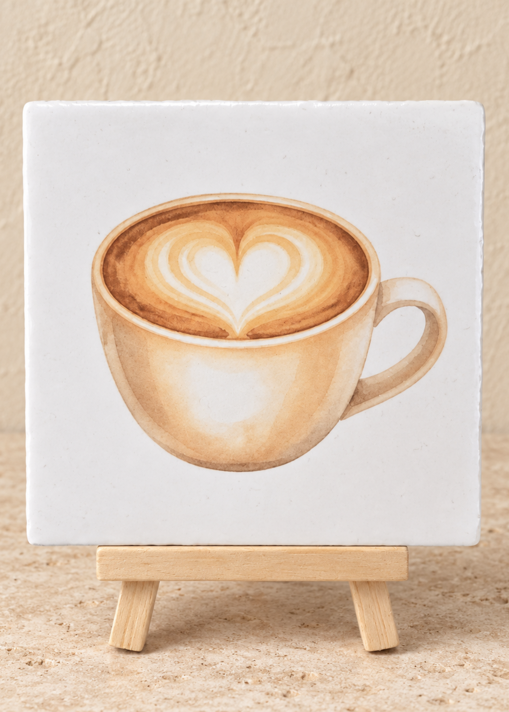 Tegel Quotes Cappuccino op een tegel | Koffie tegeltje voor koffieliefhebbers