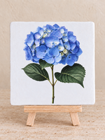Tegel Quotes Blauwe hortensia tegeltje