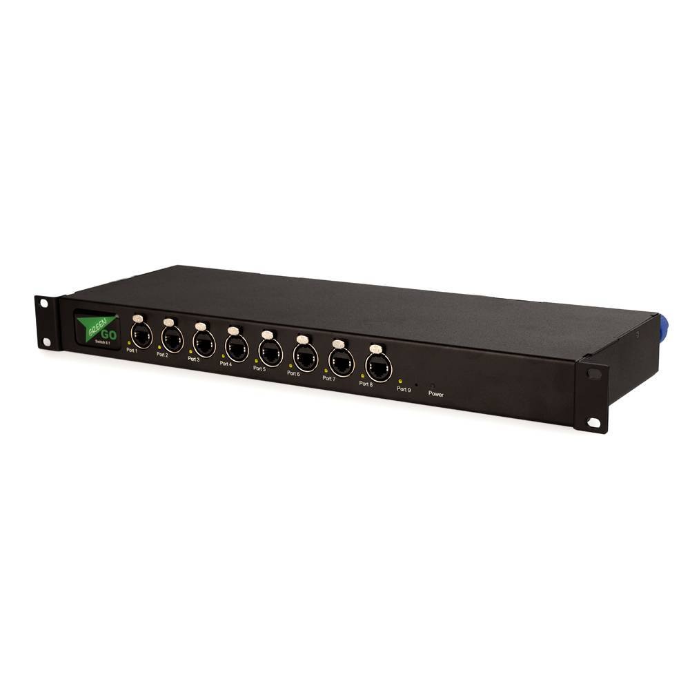 GreenGO 8 ports PoE + 1 port ethernet switch 1U, foto 4 van 6