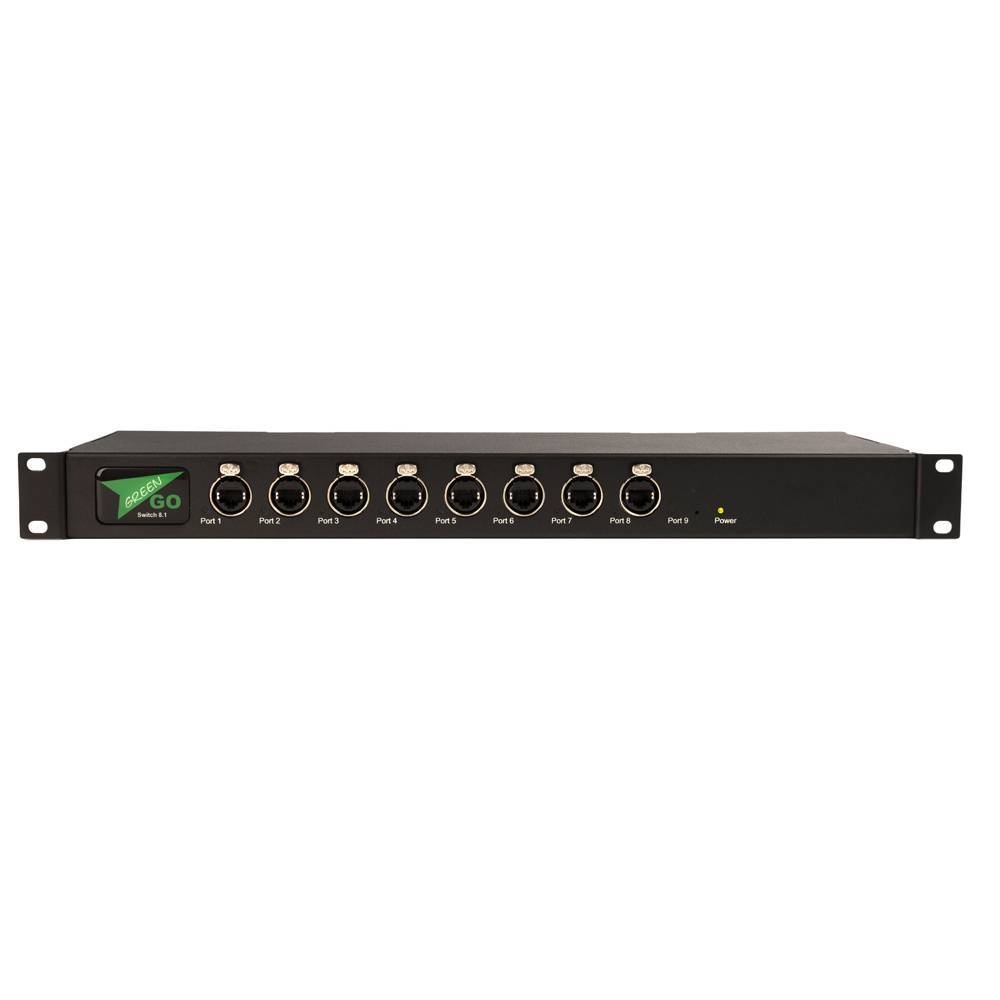 GreenGO 8 ports PoE + 1 port ethernet switch 1U, foto 3 van 6
