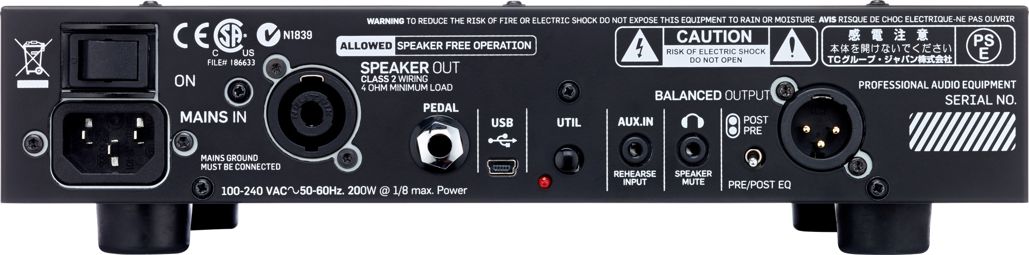 TC-Electronic H550 Bass Head - Stompboxes, foto 4 van 4