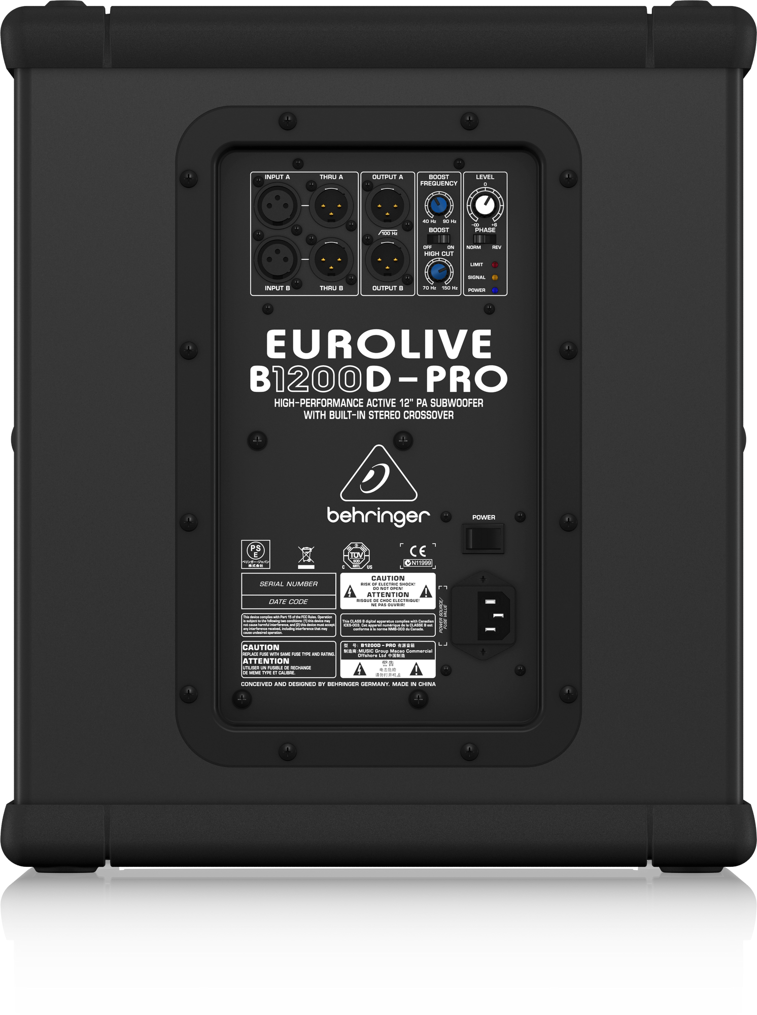 B1200D-PRO Actieve Subwoofer, foto 4 van 4