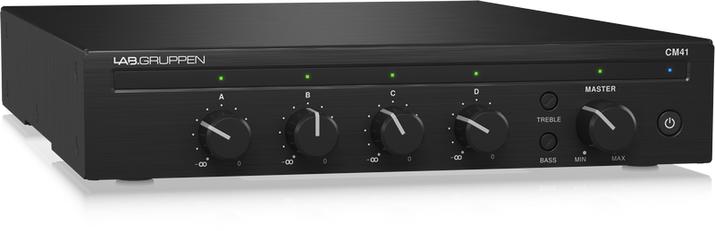 Lab Gruppen Lab.Gruppen CM41 Commercial Mixer with 4 Inputs and 1 Output, foto 2 van 6