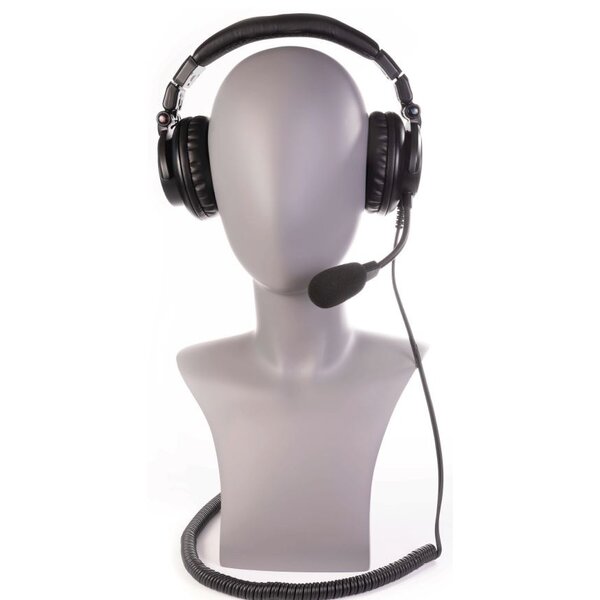 GreenGO GreenGO Double cup headset with Neutrik 4 pin connector