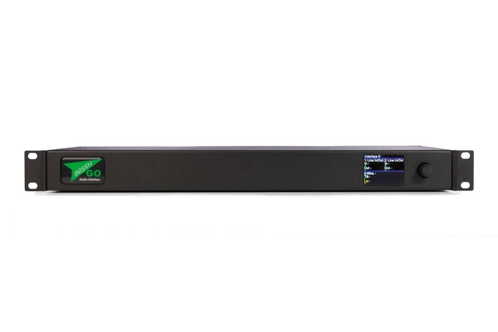 GreenGO Audio interface 2x4 wire and 2 wire in 19" 1U, foto 2 van 3