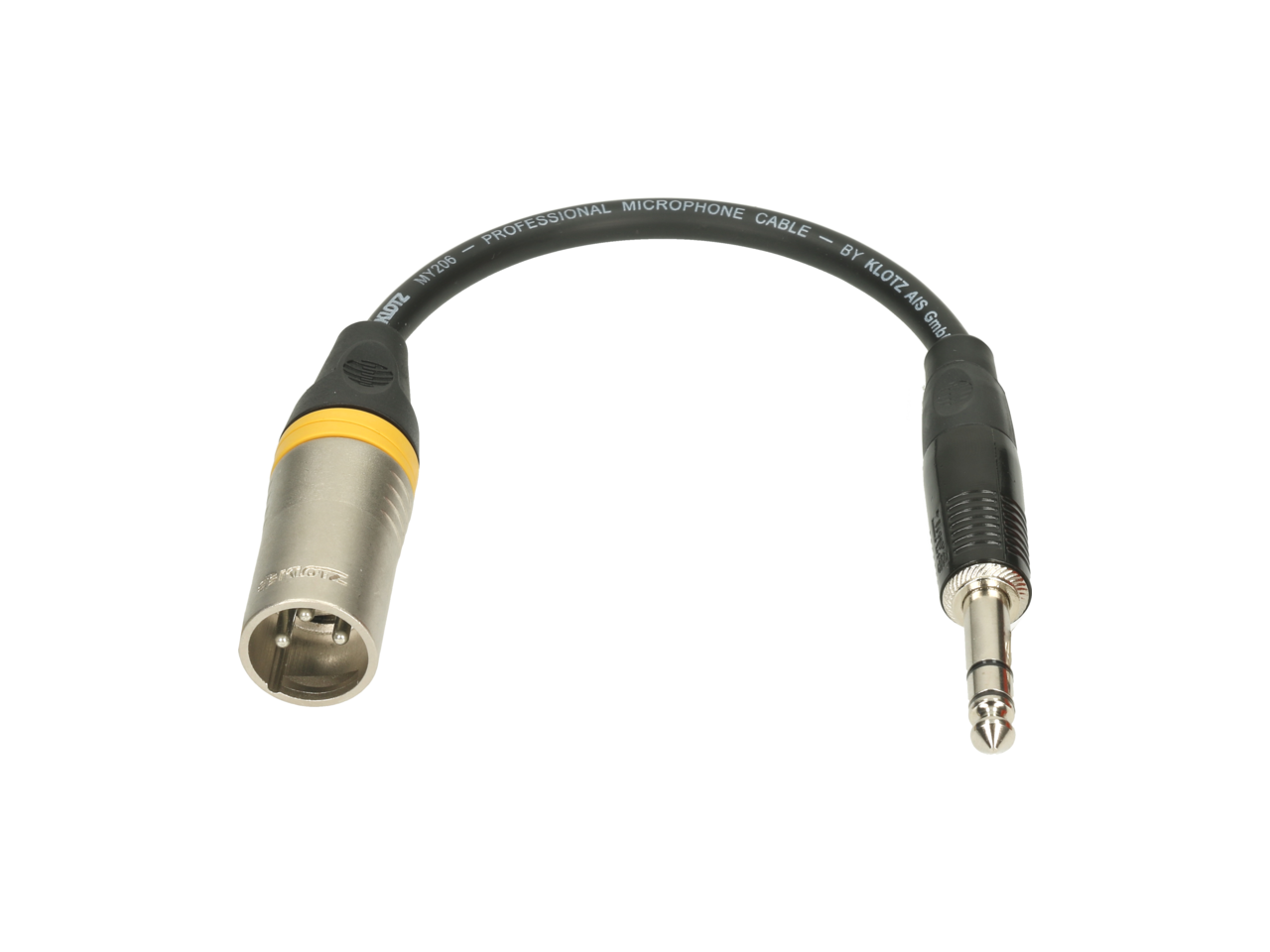 KLOTZ XLR M-Jack 1/4" - stereo Adapter - 0,2m