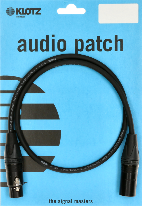 KLOTZ M1 Mic Cable bk 0,5m