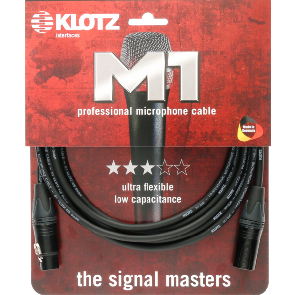 KLOTZ M1 Mic Cable bk 7,5 m