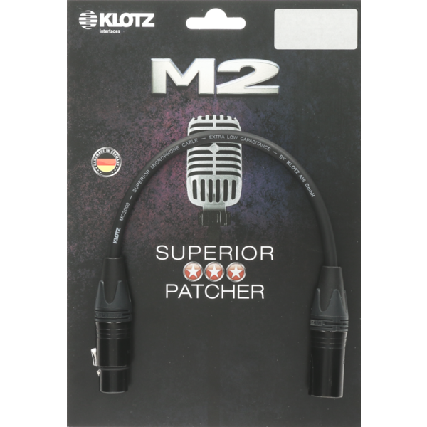 KLOTZ M2 Mic Cable bk