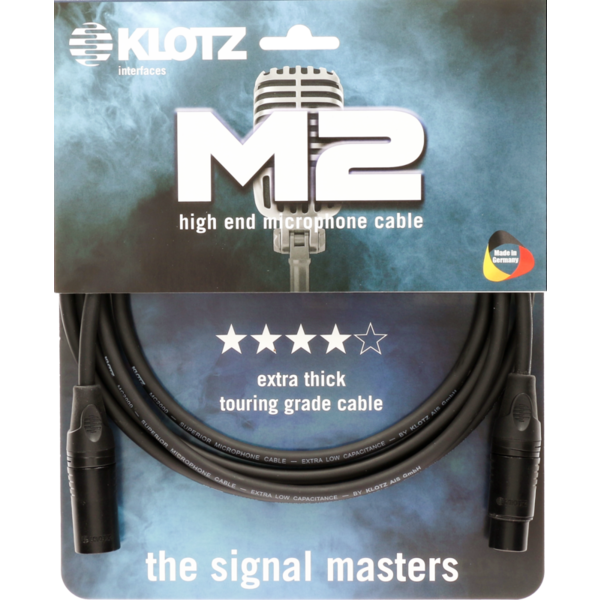KLOTZ M2 Mic Cable bk