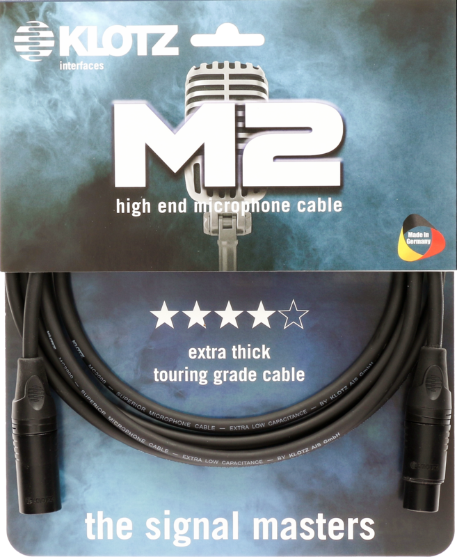 KLOTZ M2 Mic Cable bk 3m