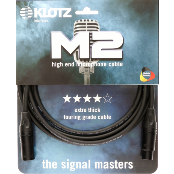 KLOTZ M2 Mic Cable bk 7,5m