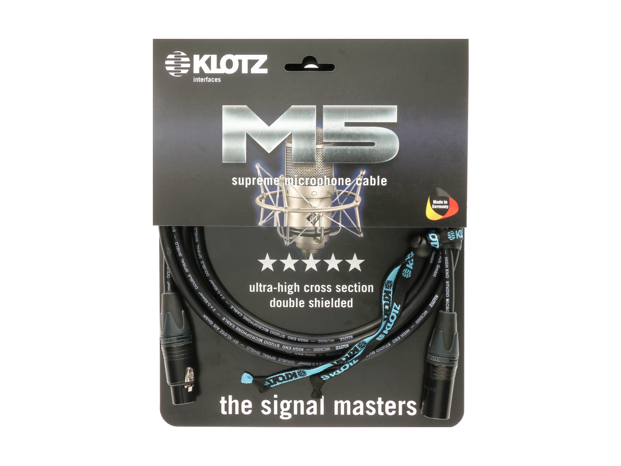KLOTZ M5 Mic Cable bk 1m