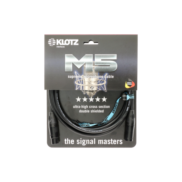 KLOTZ M5 Microfoon Kabel bk 0,6m met Klotz connector