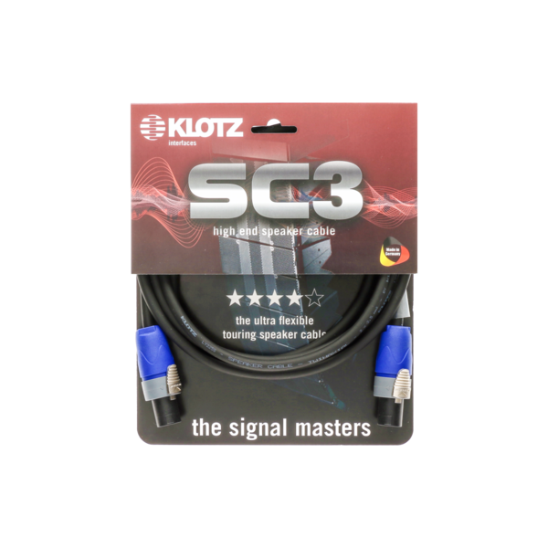 KLOTZ SC-3 Speaker Cable black 1m