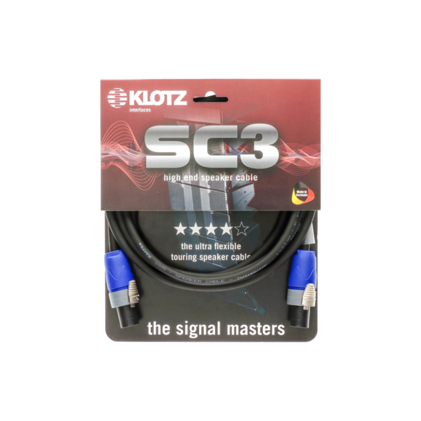 KLOTZ SC-3 Speaker Cable black 2m