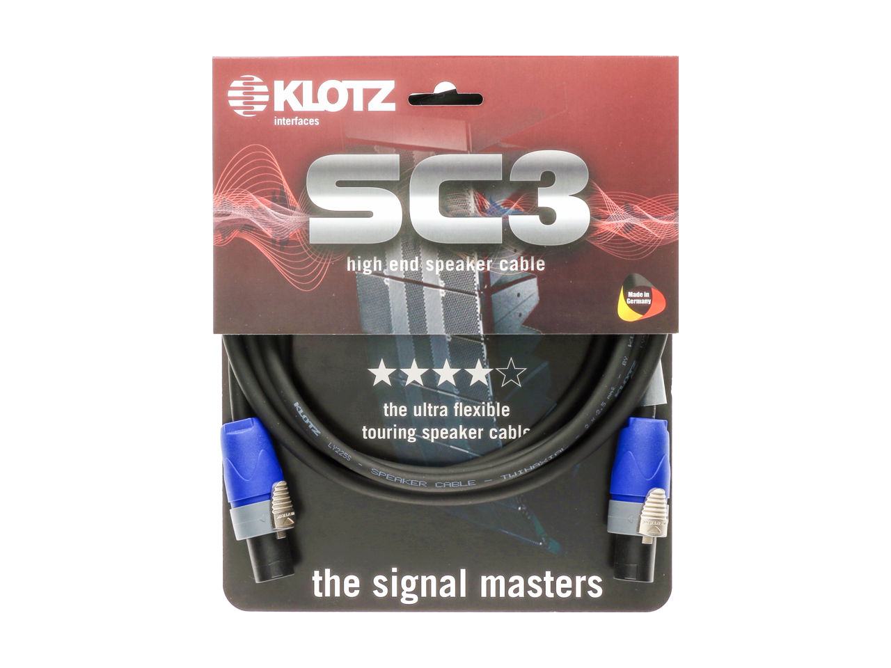 KLOTZ SC-5 Speaker Cable black 20m
