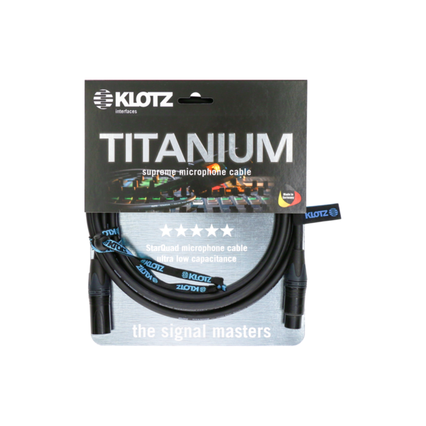 KLOTZ Titanium Mic Cable bk 10m