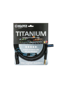 KLOTZ Titanium audio cable bk 1m