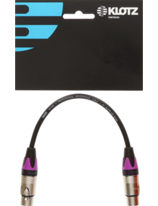 KLOTZ XLR 3p. F/F adapter 0,2m
