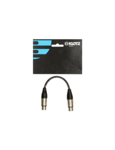 KLOTZ XLR 3p F-F adapter   0,2m