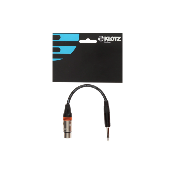 KLOTZ XLR F-Jack 1/4"st. Adapt. 0,2m