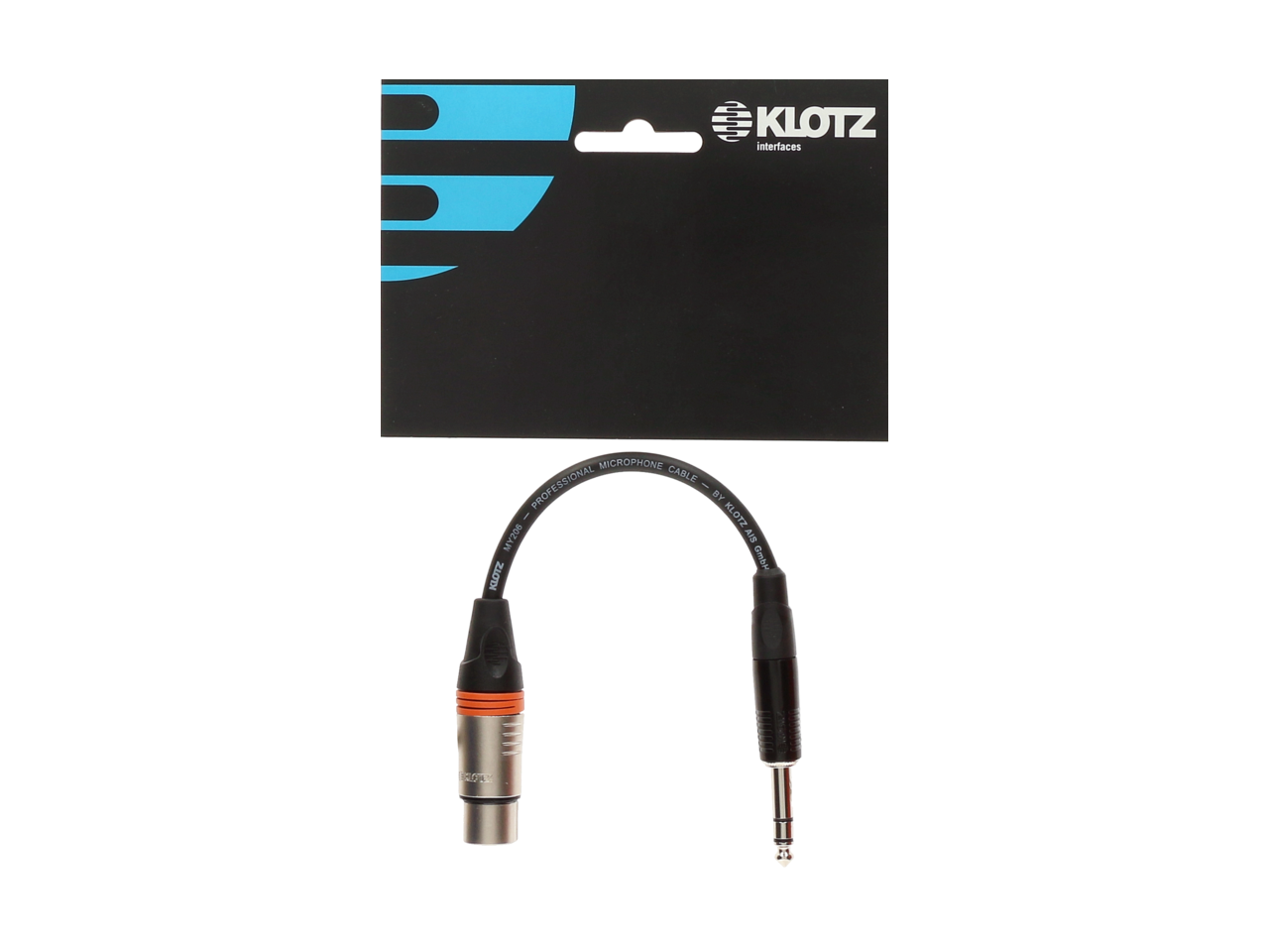 KLOTZ XLR F-Jack 1/4"st. Adapt. 0,2m