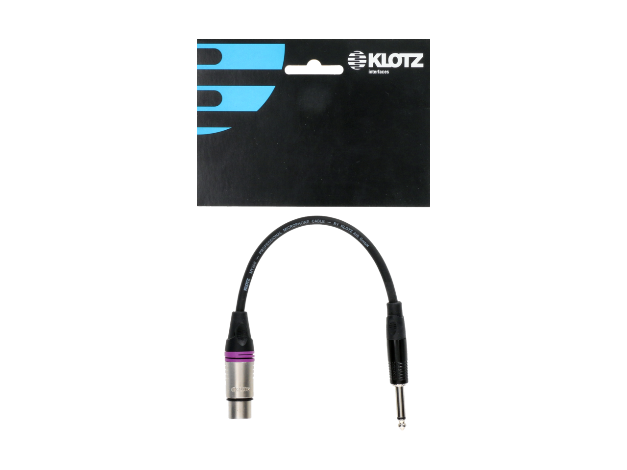 KLOTZ XLR F-Jack 1/4"mo. Adapt. 0,2m