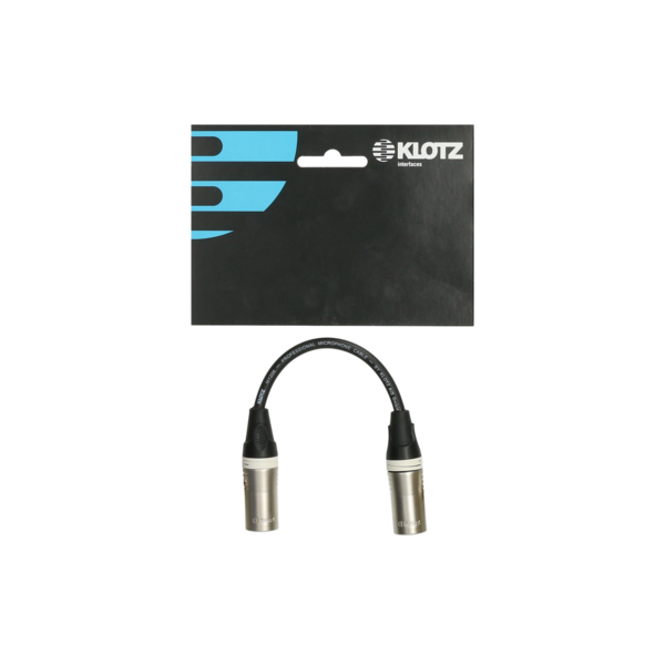 KLOTZ XLR 3p M-M adapter   0,2m