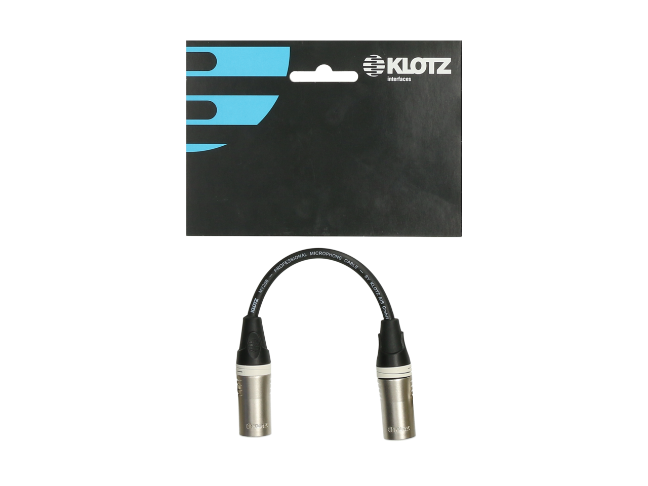 KLOTZ XLR 3p M-M adapter 0,2m